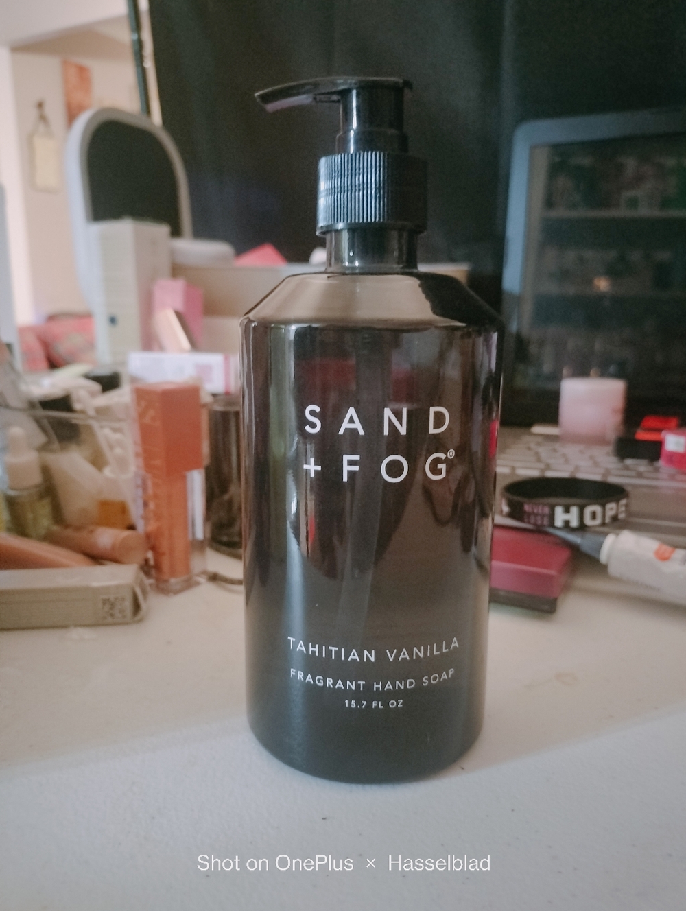 SAND + FOG Tahitian Vanilla Fragrant Hand Soap - Black Bottle